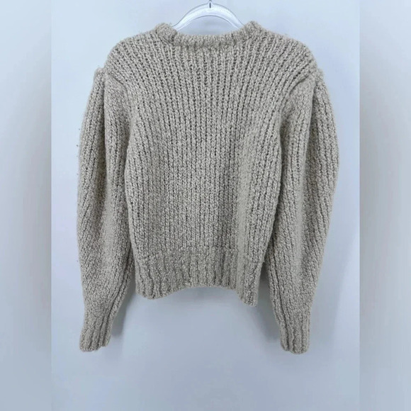 NWT ISABEL MARANT Alpaca Wool-Blend Enora Jumper knit Puffy Sweater EU 34 XS - Picture 9 of 16